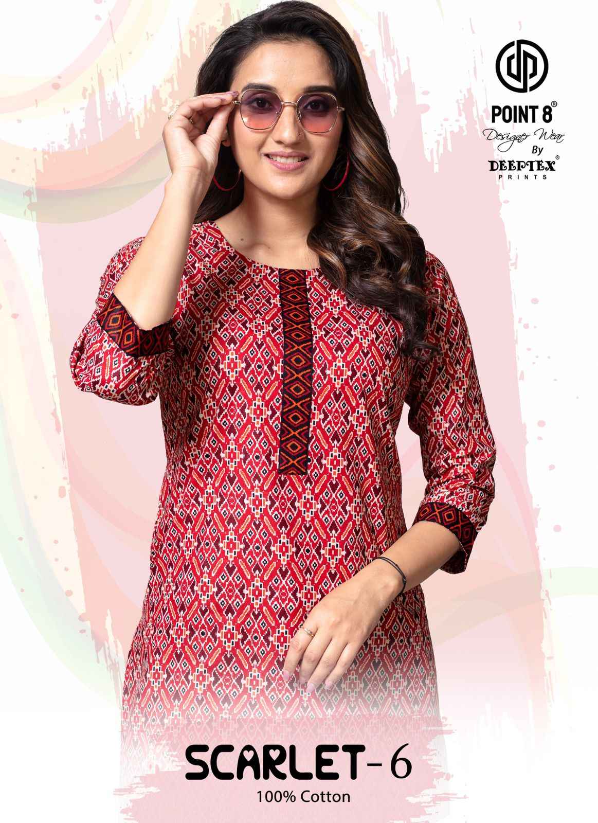 Deeptex Scarlet Vol 6 Short Cotton Tops 10 pcs Catalogue