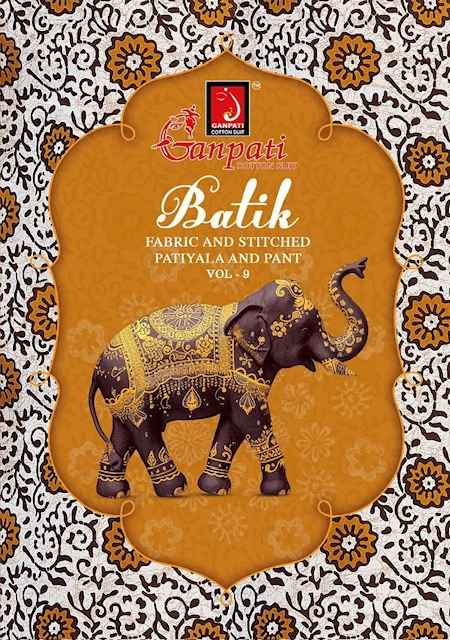 Ganpati Batik Vol 9 Cotton Dress Material 15 pcs Catalogue