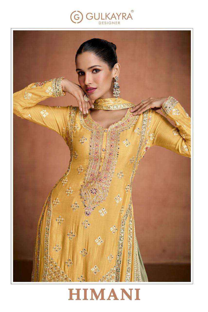 Gulkayra Designer Himani Readymade Chinon Dress Material 3 pcs Catalogue