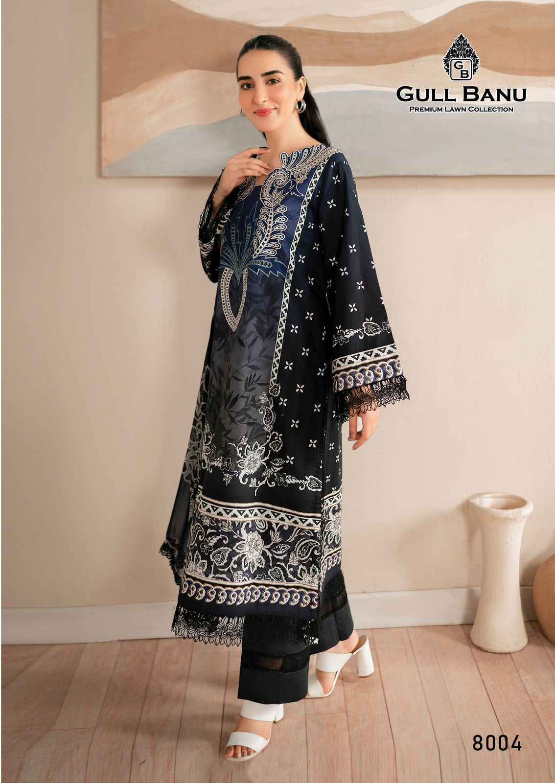 Gull Aahmed Gull Banu Vol 8 Lawn Cotton Dress Material 6 pcs Catalogue