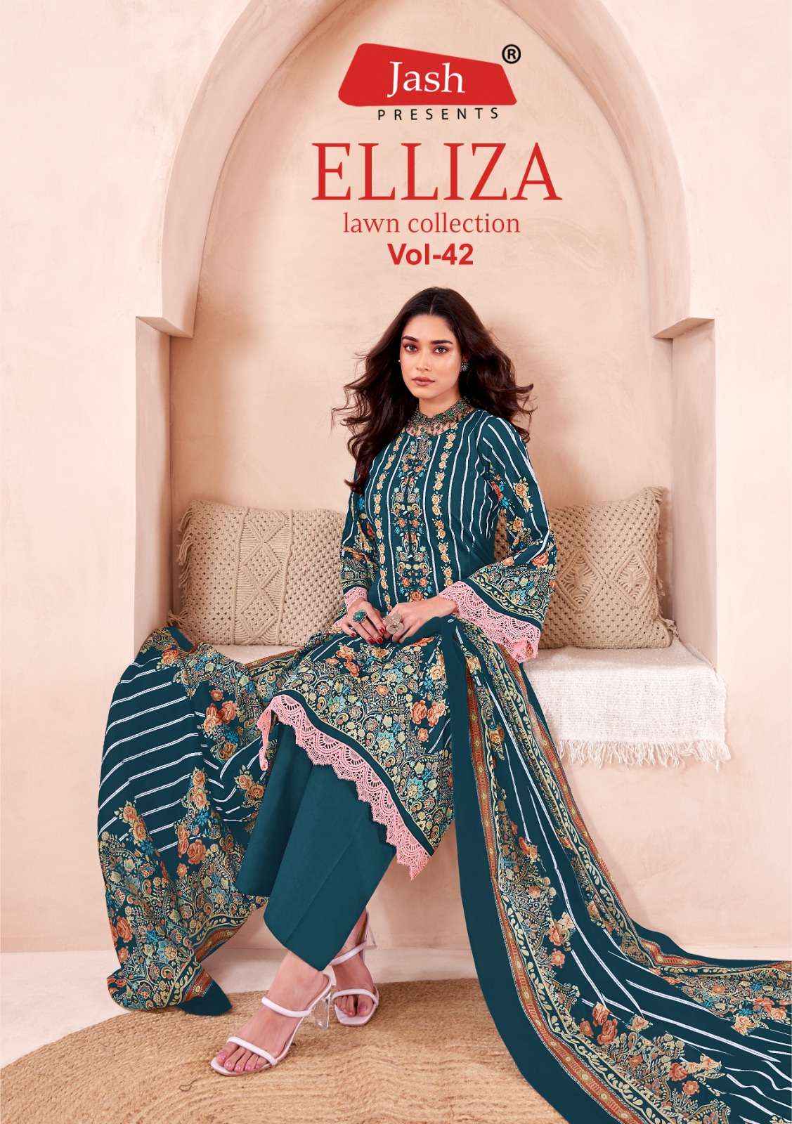 Jash Elliza Vol 42 Cotton Dress Material 10 pcs Catalogue