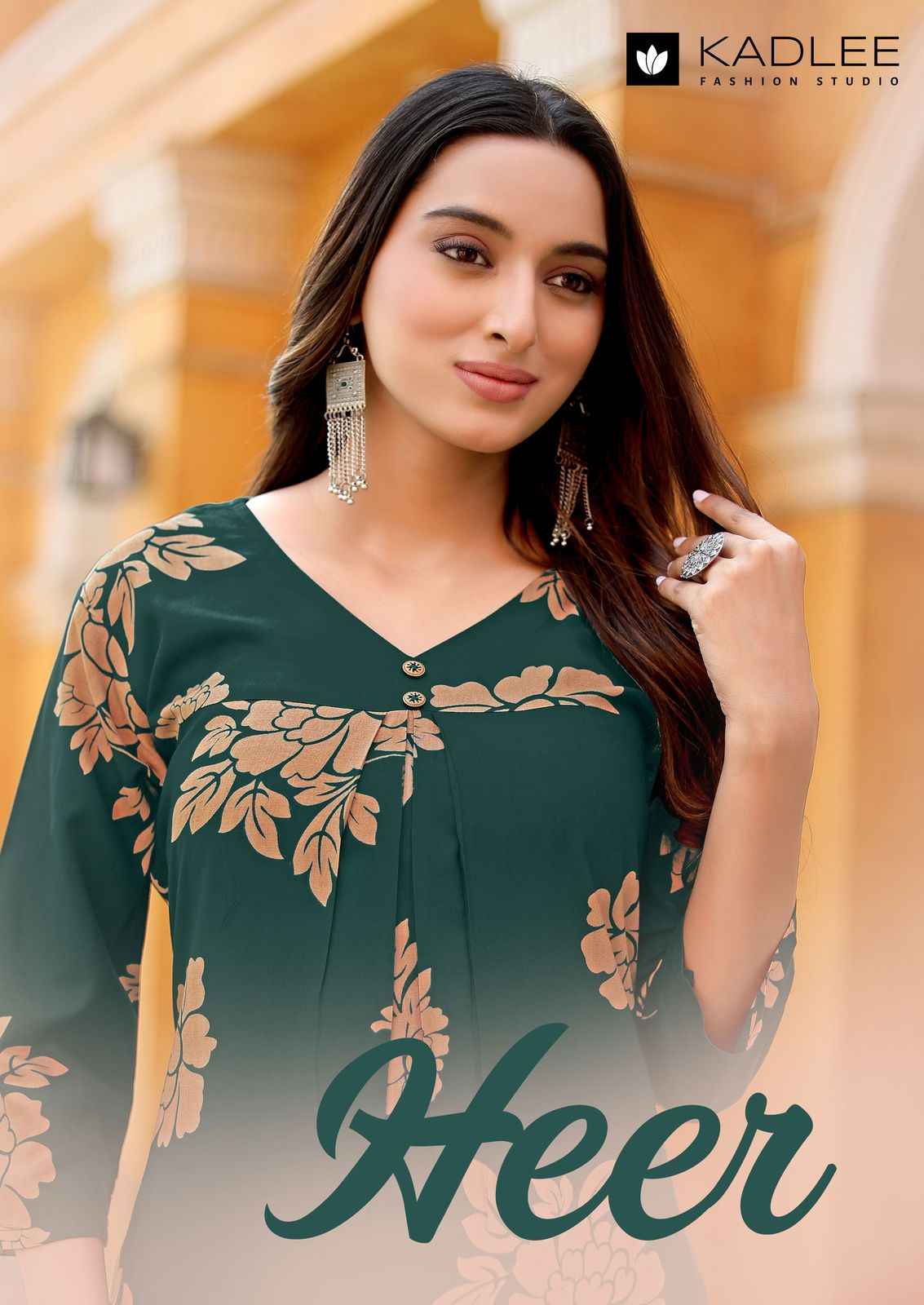 Kadlee Heer Rayon Kurti With Bottom 6 pcs Catalogue