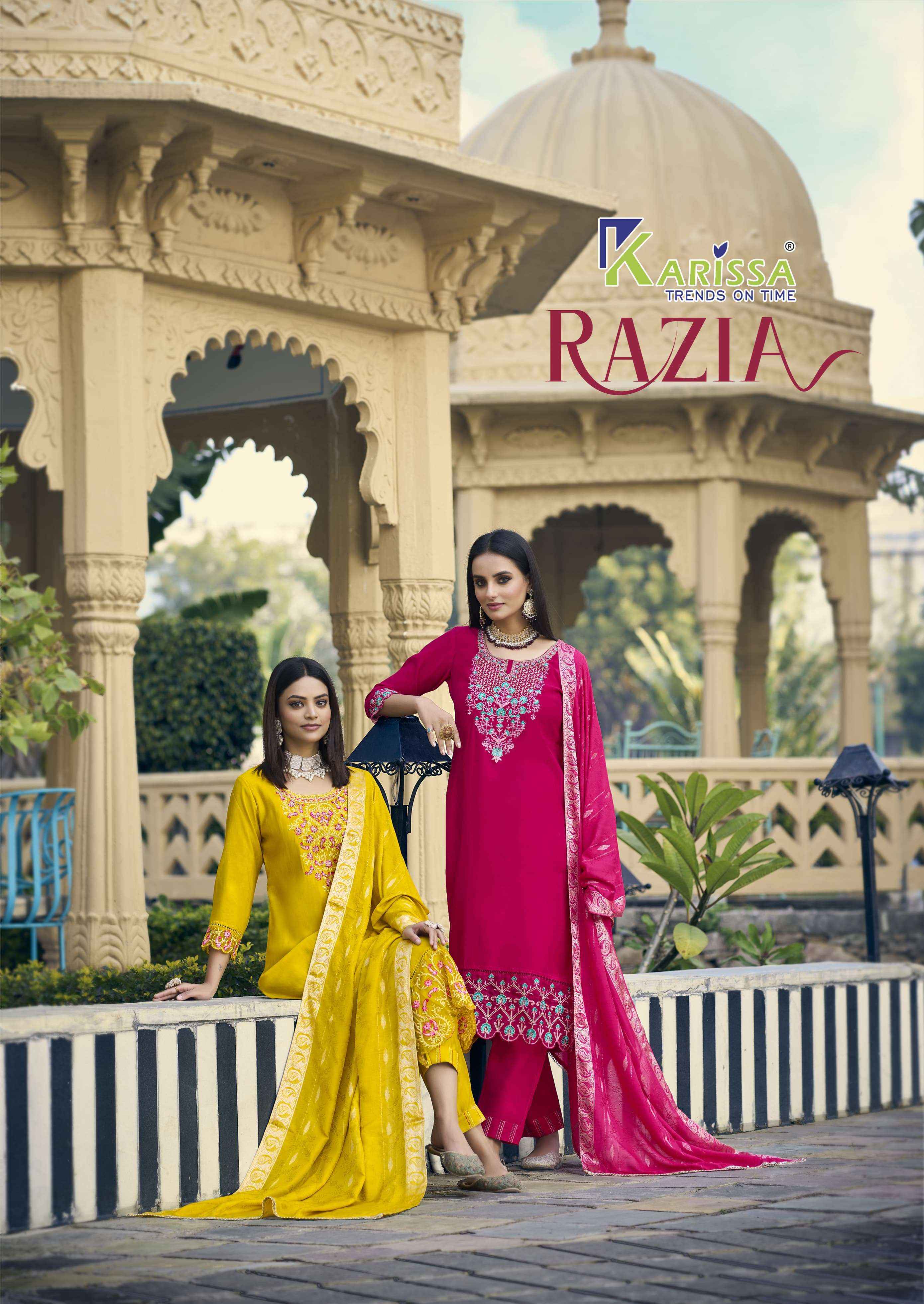 Karissa Razia Viscouse Silk Kurti Combo 4 pcs Catalogue