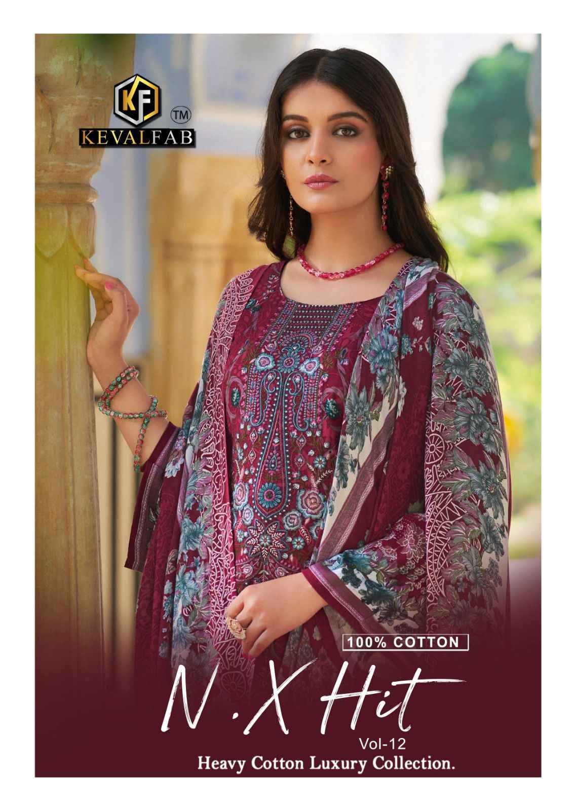 Keval Fab K Kasha Nx Hit Vol 12 Cotton Dress Material 6 pcs Catalogue