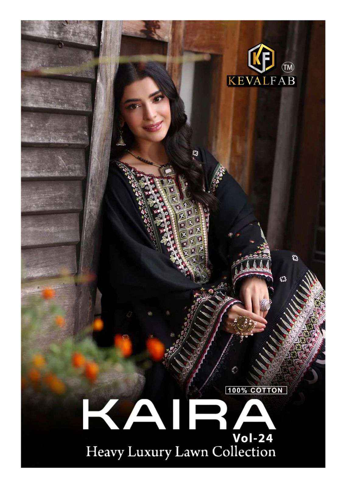 Keval Fab Kaira Vol 24 Cotton Dress Material 6 pcs Catalogue