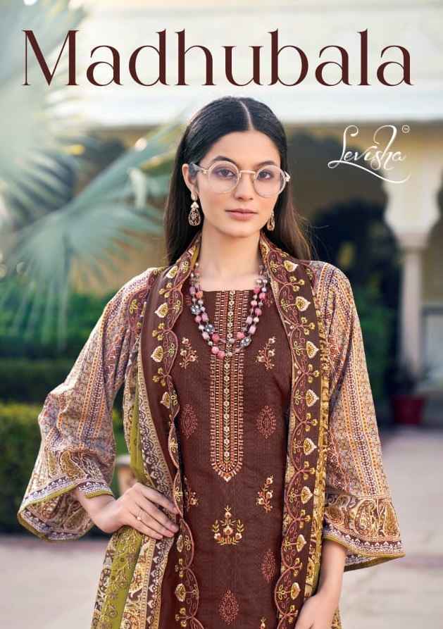 Levisha Madhubala Cambric Cotton Dress Material 8 pcs Catalogue