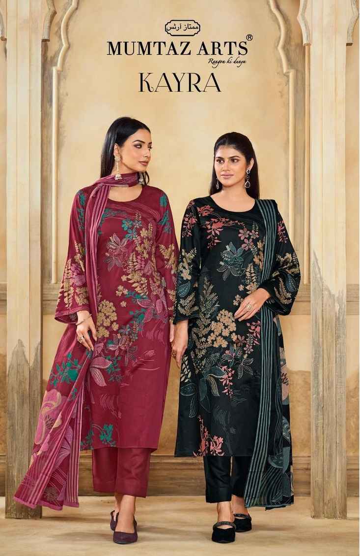 Mumtaz Arts Kayra Jam Silk Dress Material 4 pcs Catalogue