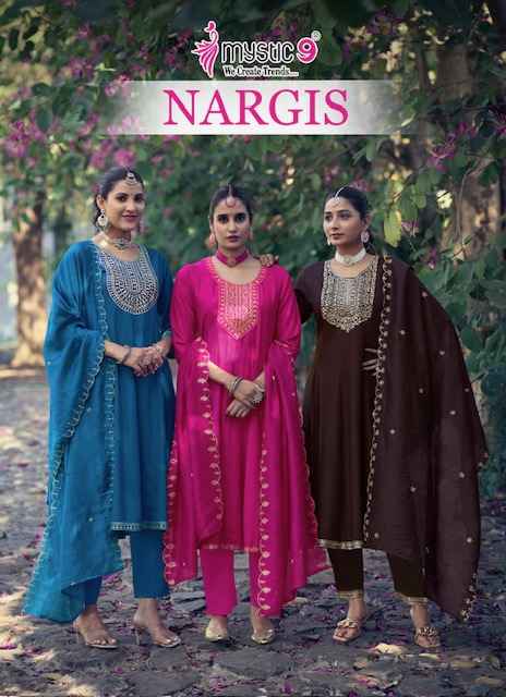 Mystic 9 Nargis Vol 1 Rayon Kurti Combo 8 pcs Catalogue