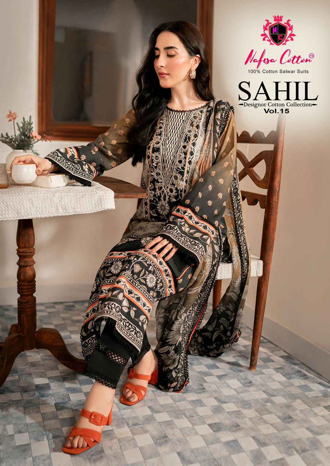 Nafisa Cotton Sahil Vol 15 Cotton Dress Material 6 pcs Catalogue