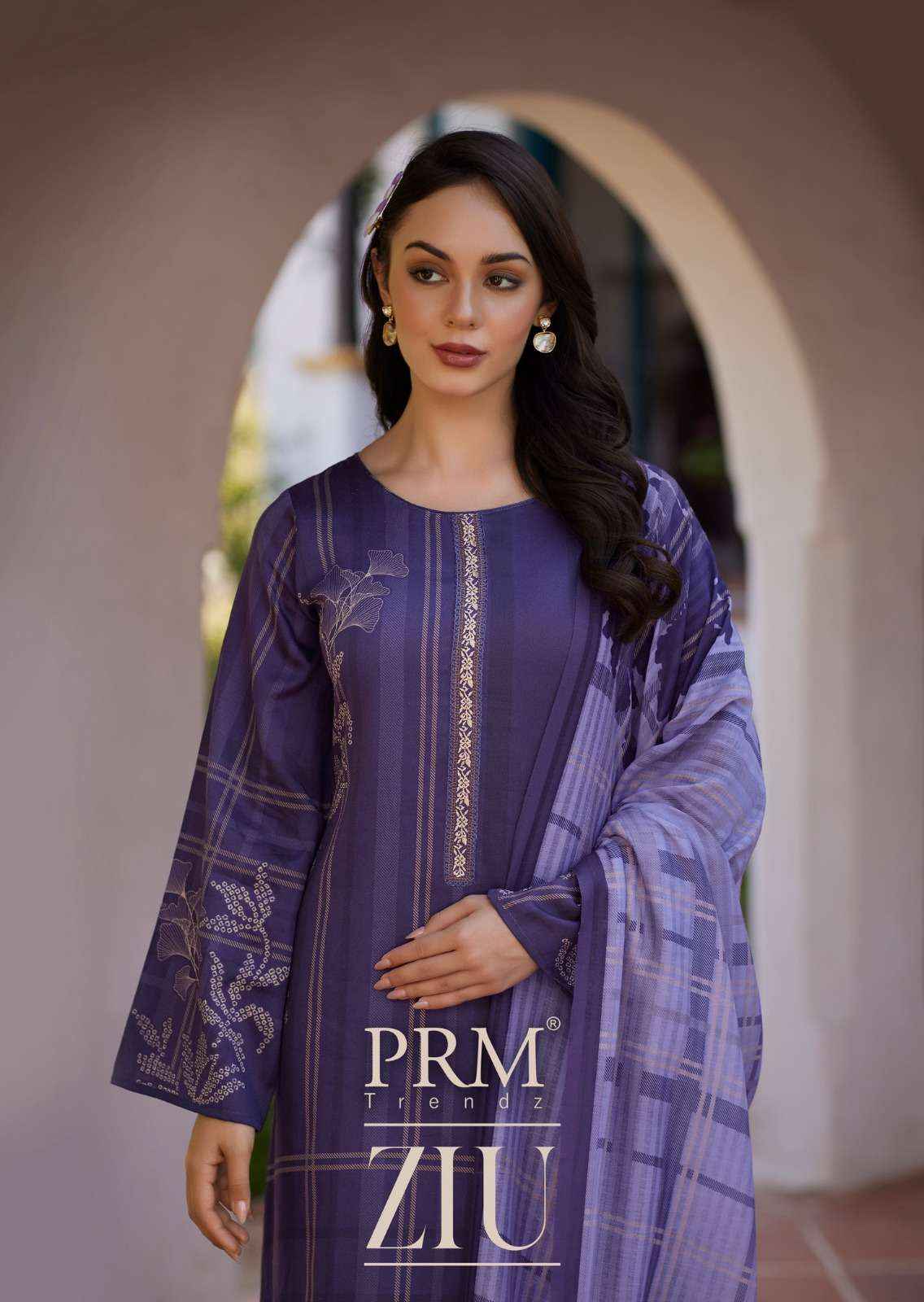 PRM Trendz Ziu Jam Cotton Dress Material 6 pcs Catalogue