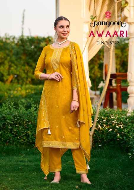 Rangoon Awaari Musline Kurti Combo 4 pcs Catalogue