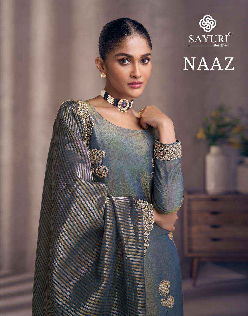 Sayuri Designer Naaz Readymade Simmer Silk Dress 4 pcs Catalogue