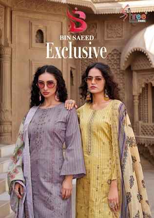 Shree Fabs Bin Saeed Exclusive Vol 1 Cotton Dress Material 6 pcs Catalogue