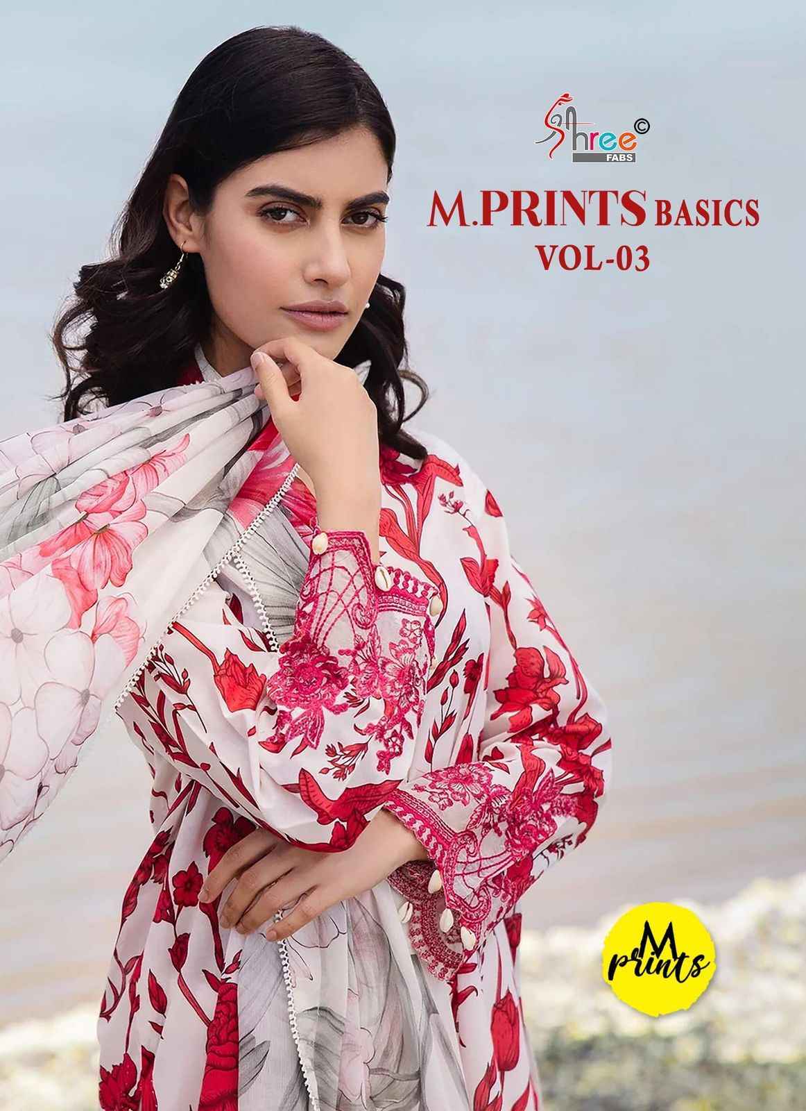 Shree Fabs M Prints Basics Vol 3 Cotton Dress Material 6 pcs Catalogue