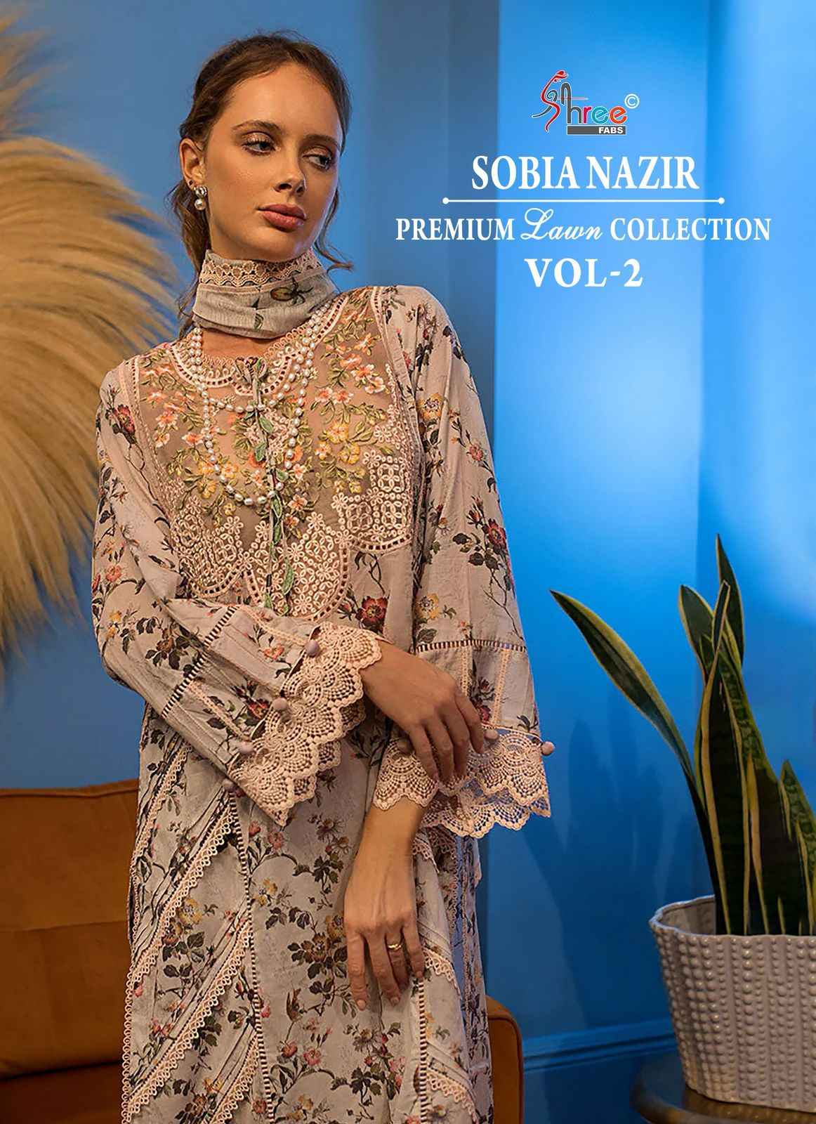 Shree Fabs Sobia Nazir Vol 2 Cotton Dress Material 4 pcs Catalogue