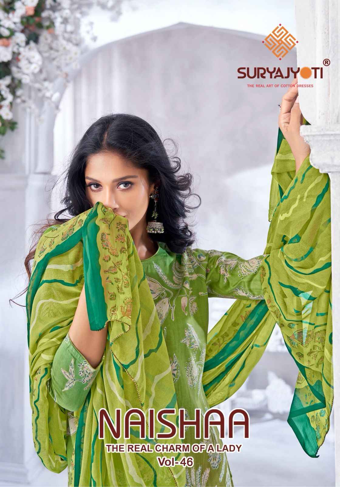 Suryajyoti Naishaa Vol 46 Jam Satin Dress Material 10 pcs Catalogue