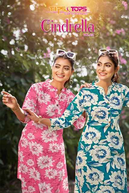 Tips & Tops Cindrella Vol 3 Rayon Co-ord Set 6 pcs Catalogue