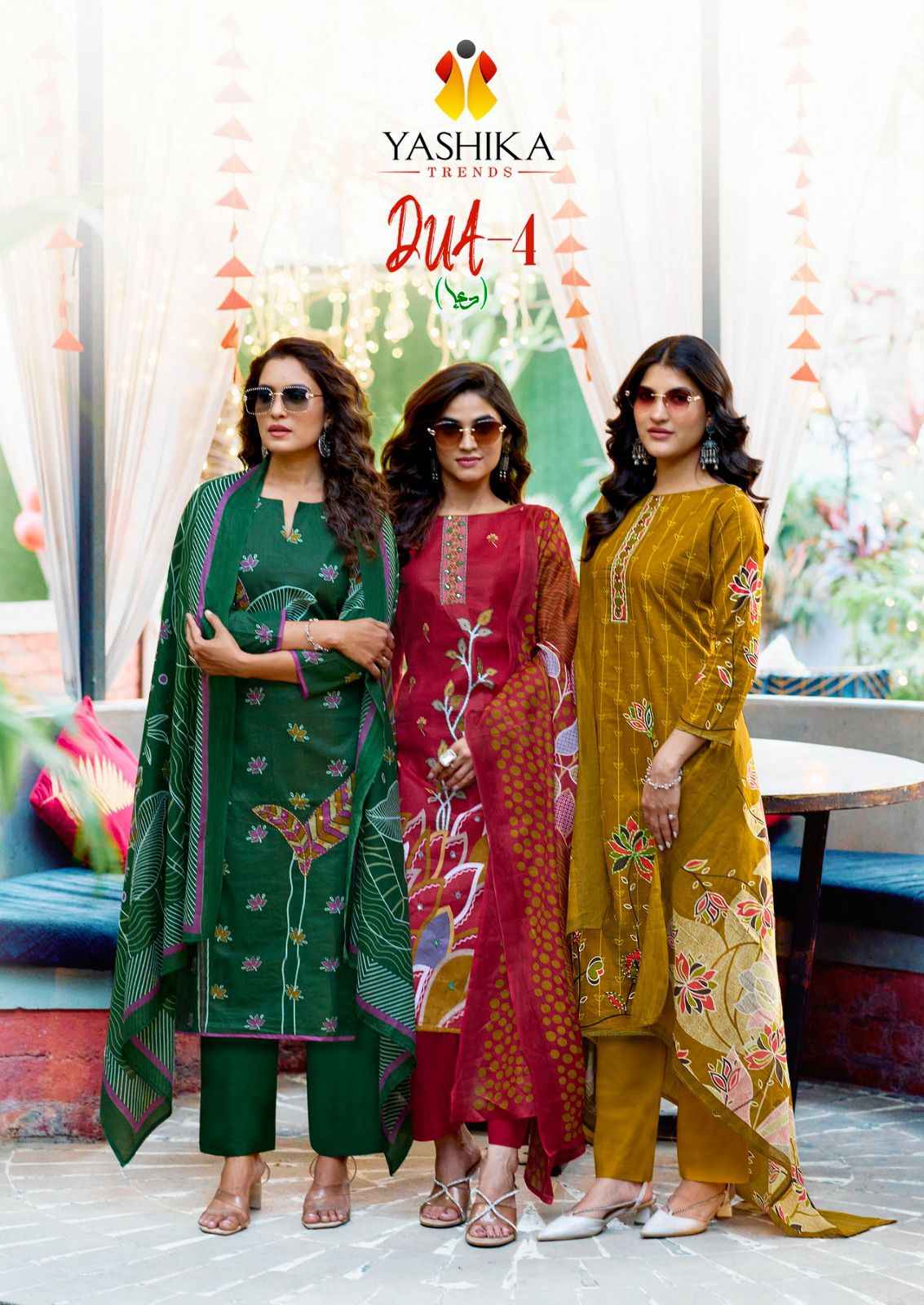 Yashika Trends Dua Vol 4 Cotton Dress Material 8 pcs Catalogue