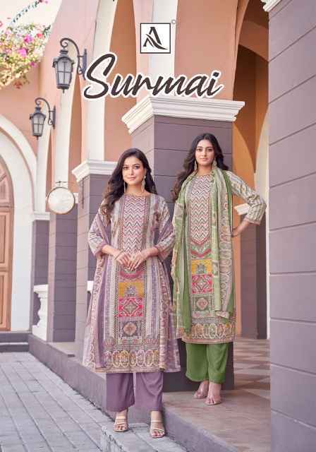 Alok Surmai Zam Dress Material (6 pcs Catalogue)