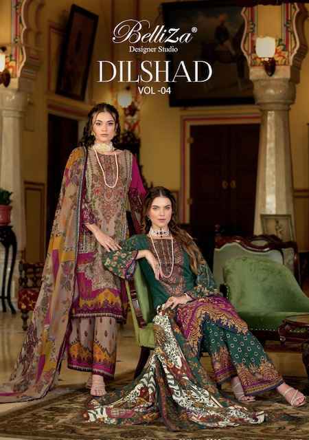 Belliza Dilshad Vol-4 Viscose Rayon Dress Material (8 pcs Catalogue)