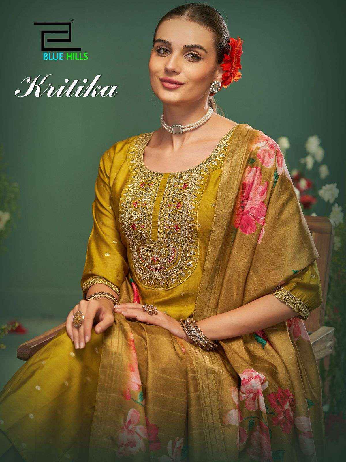 Blue Hills Kritika Chanderi Readymade Suit (4 pcs Catalogue)