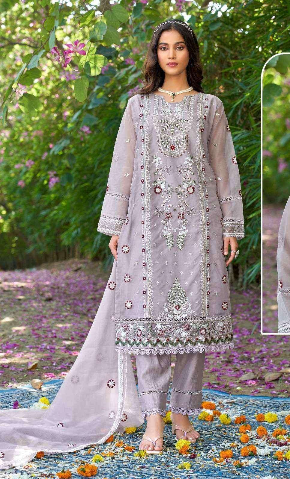 Fepic Sr 3025 Pakistani Organza Dress (4 pcs Catalogue)