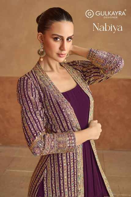 Gulkayra Designer Nabiya Readymade Georgette Dress 4 pcs Catalogue