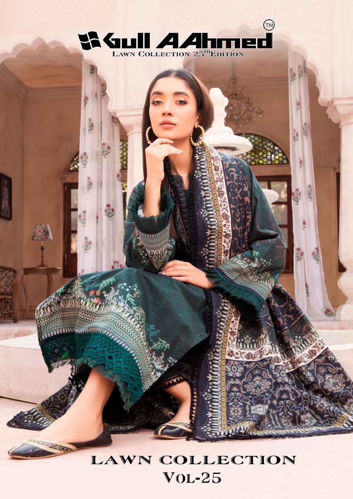 Gull Aahmed Lawn Collection Vol 25 Lawn Cotton Dress Material 6 pcs Catalogue