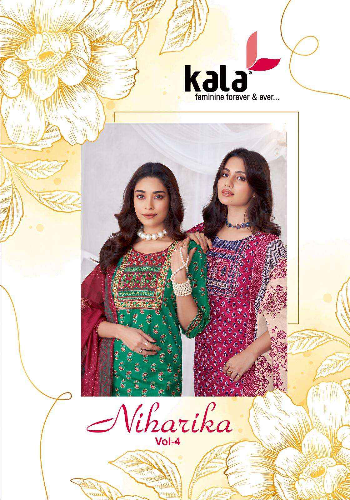 Kala Niharika Vol 4 Cotton Dress Material 8 pcs Catalogue