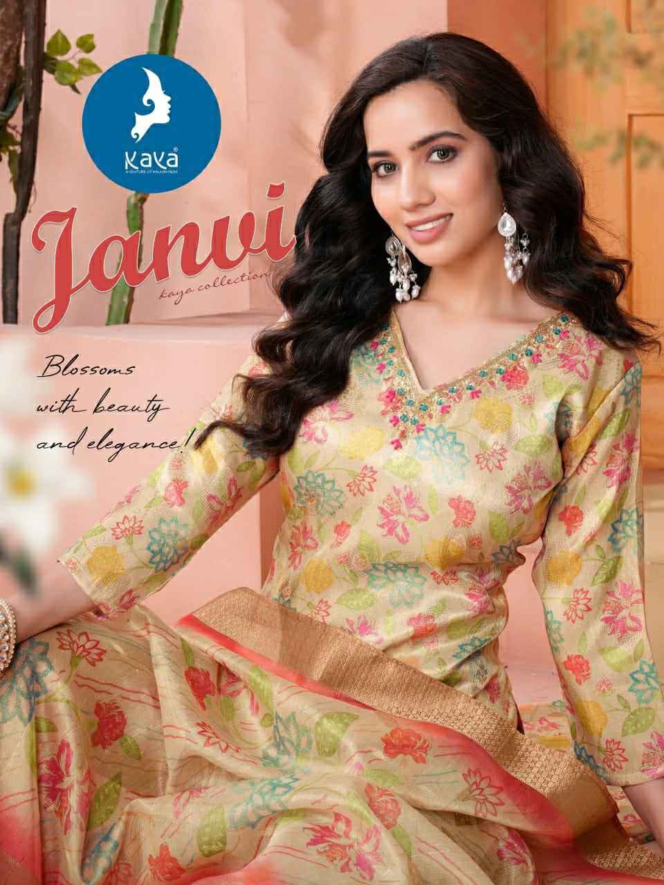 Kaya Janvi Jacquard Kurti Combo 4 pcs Catalogue