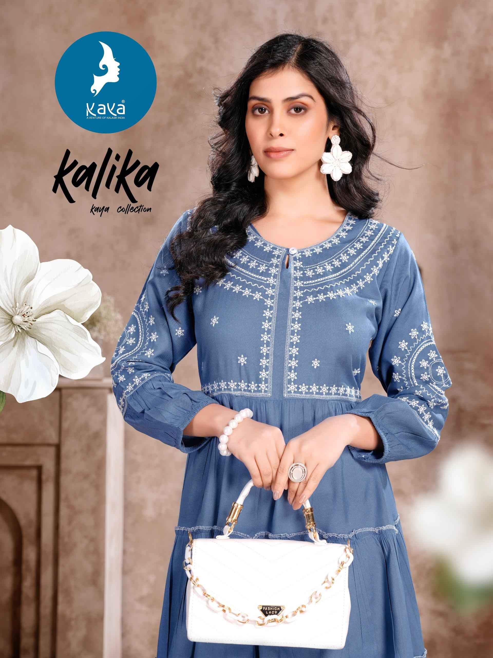 Kaya Kalika Rayon Kurti 6 pcs Catalogue