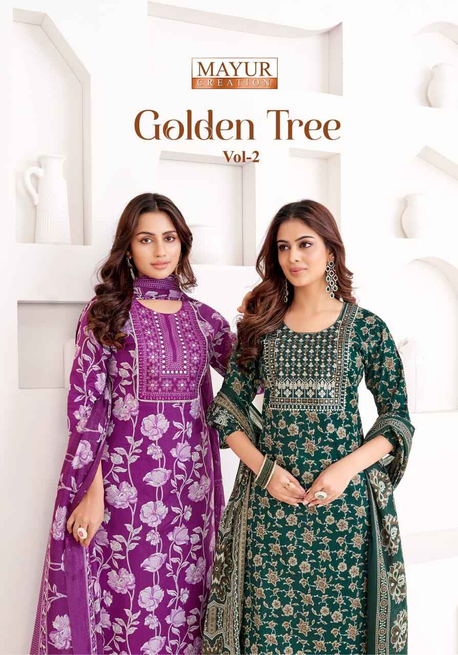 Mayur Creation Golden Tree Vol-2 Cotton Readymade Suit (10 pcs Catalogue)