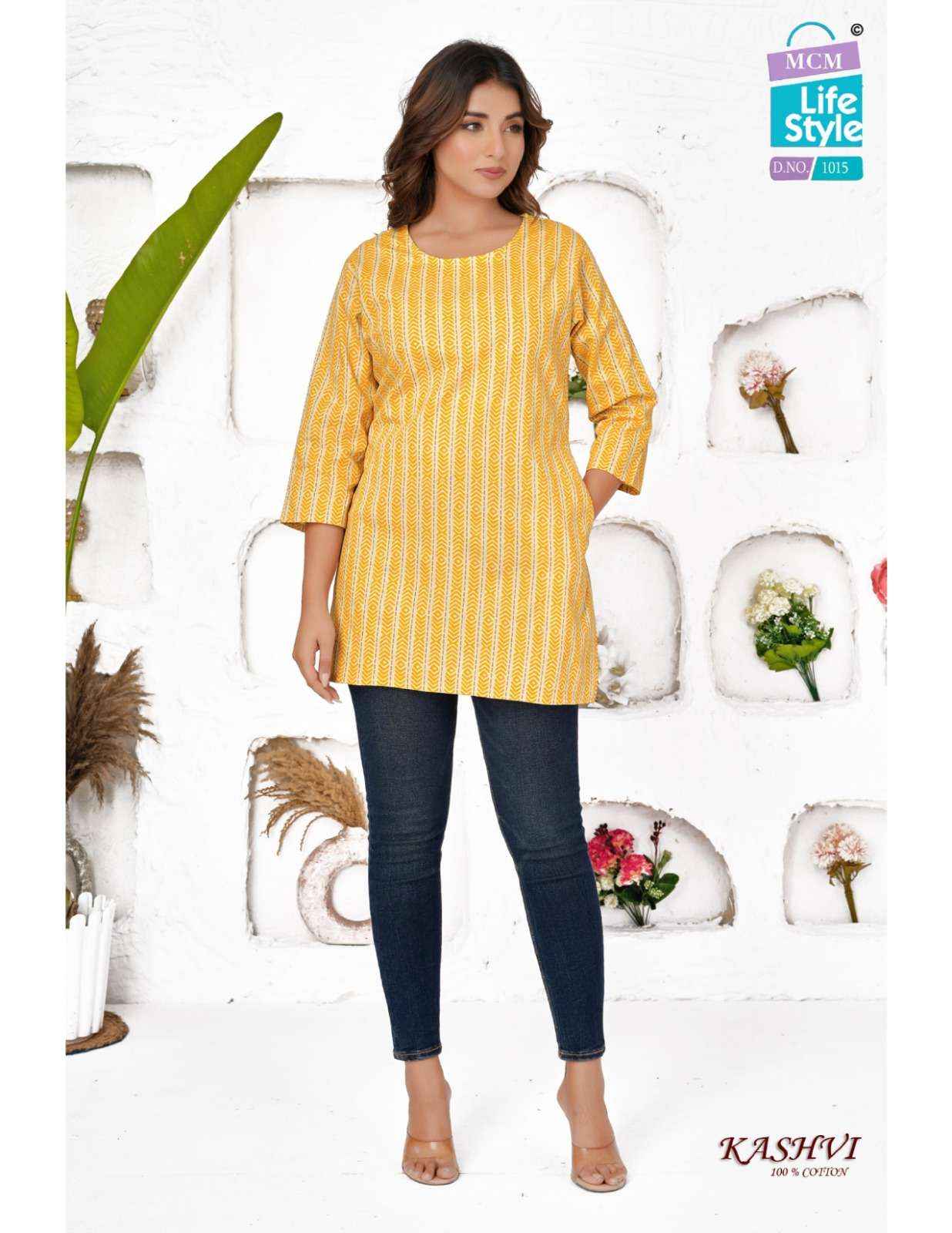 MCM Lifestyle Kashvi Hit List Short Cotton Kurti 20 pcs Catalogue