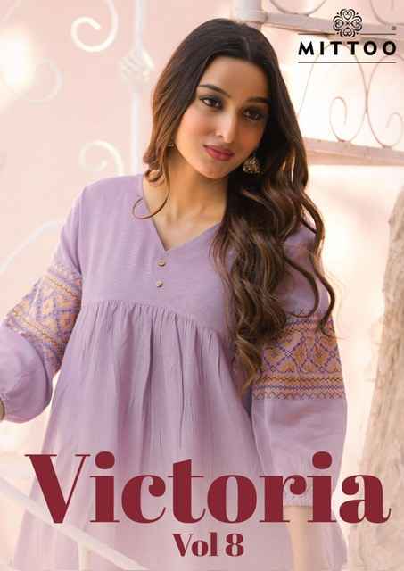 Mittoo Victoria Vol-8 Short Rayon Kurti (6 pcs Catalogue)