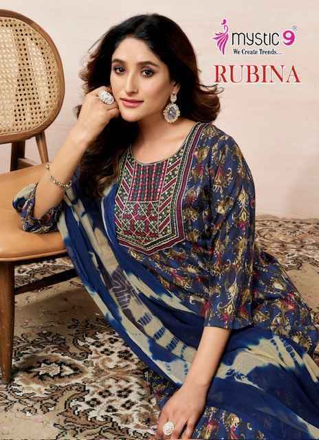 Mystic 9 Rubina Vol-8 Rayon Readymade Suit (8 pcs Catalogue)