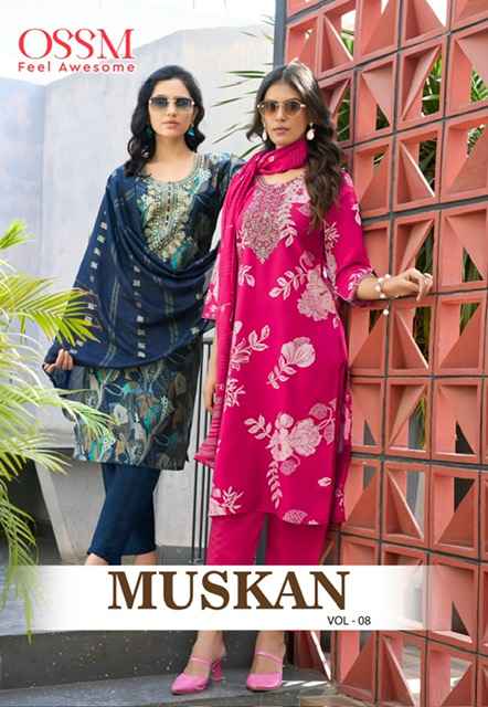 Ossm Muskan Vol 8 Chanderi Modal Kurti Combo 6 pcs Catalogue