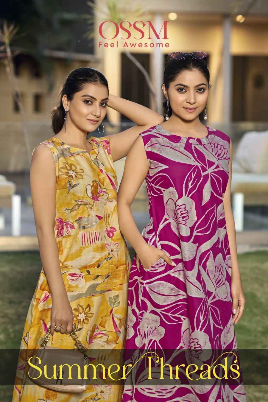 Ossm Summer Threads Cotton Co ord Set 6 pcs Catalogue