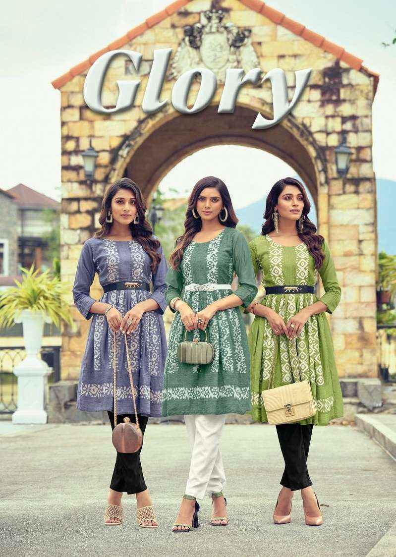 Poonam Designer Glory Viscouse Kurti (8 pcs Catalogue)