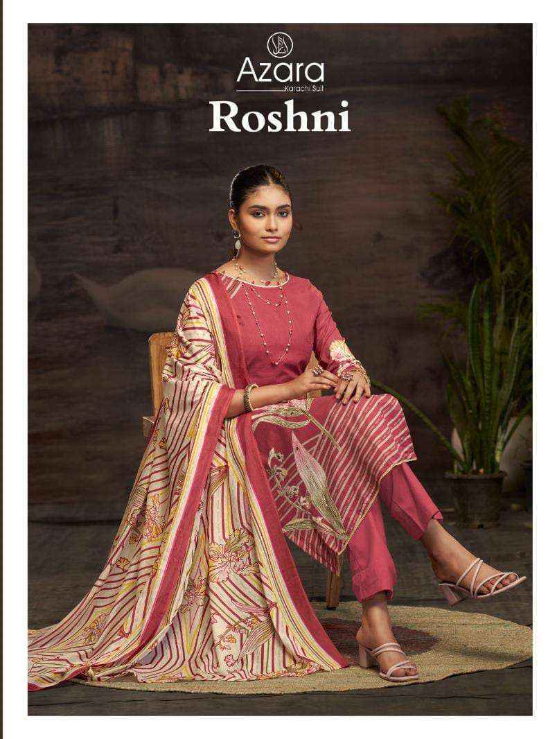 Radhika Fashion Azara Roshni Lawn Cotton Dress Material (4 pcs Catalogue)