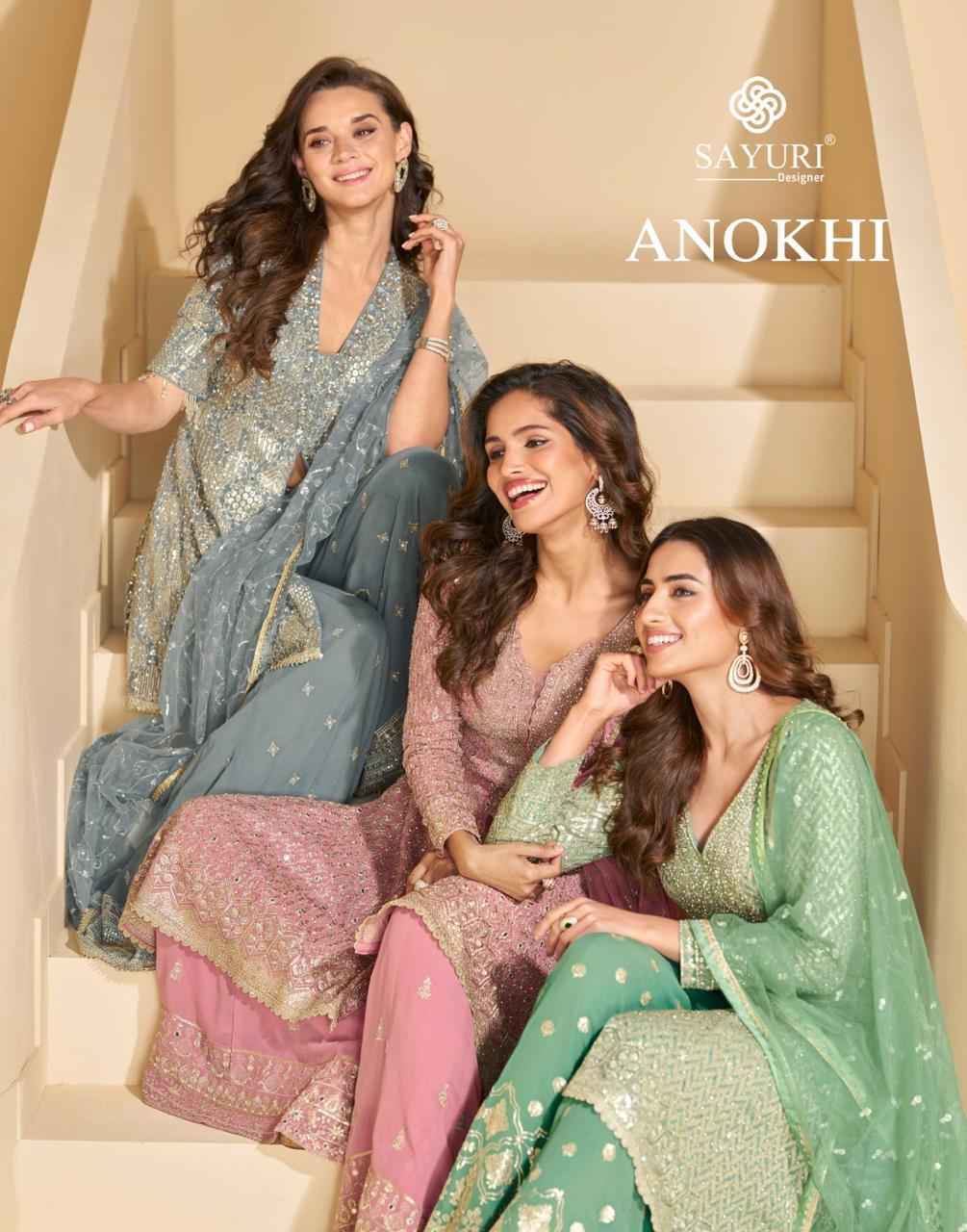 Sayuri Designer Anokhi Readymade Georgette Dress (3 pcs Catalogue)