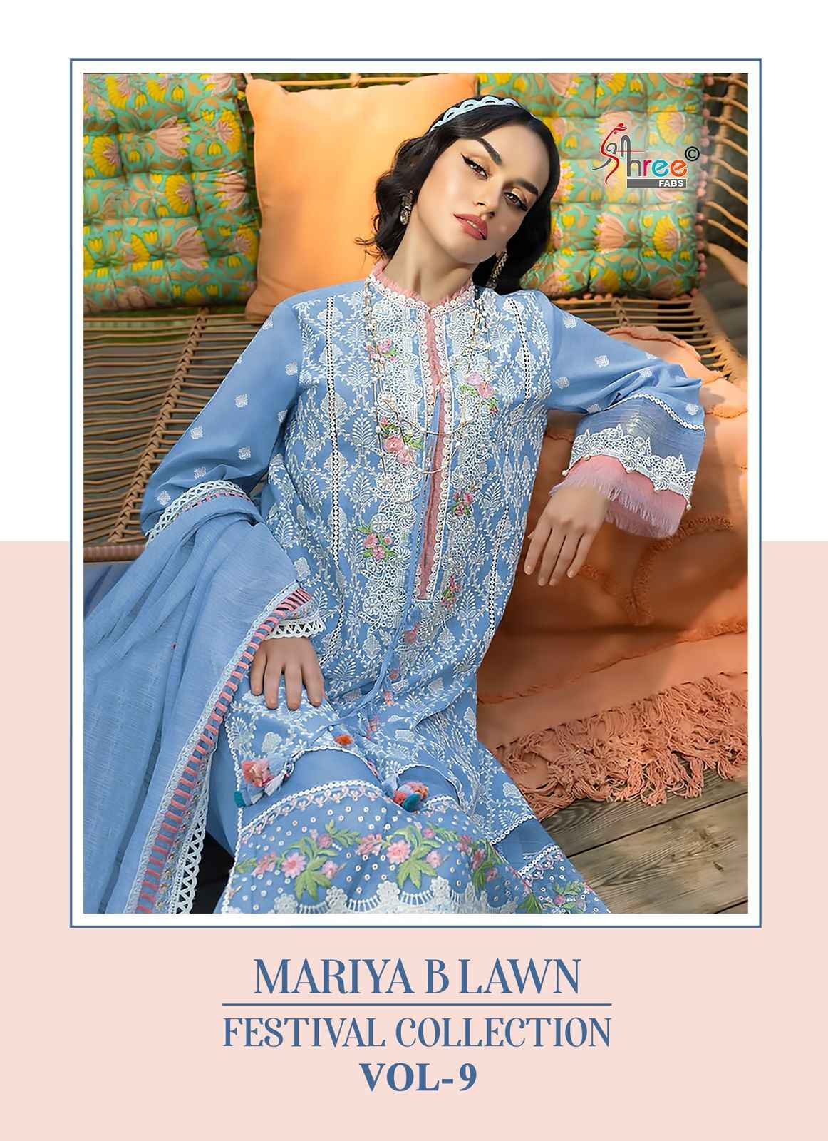 Shree Fabs Mariya B Lawn Festival Collection Vol 9 Cotton Dress Material 6 pcs Catalogue