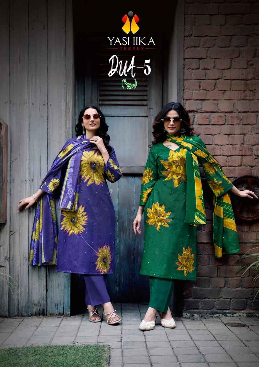 Yashika Trends Dua Vol-5 Cotton Dress Material (8 pcs Catalogue)