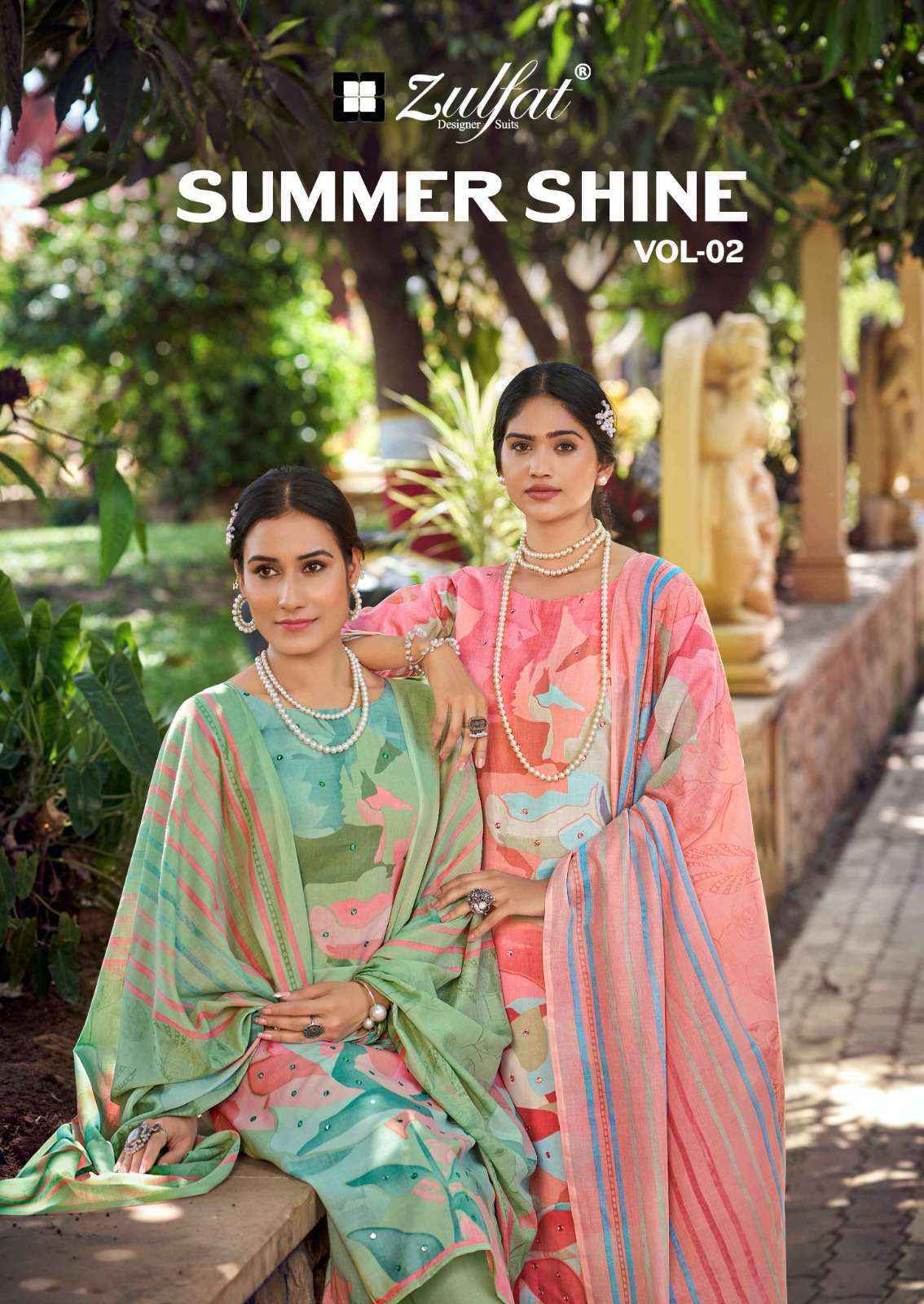 Zulfat Summer Shine Vol-2 Cotton Dress Material (6 pcs Catalogue)