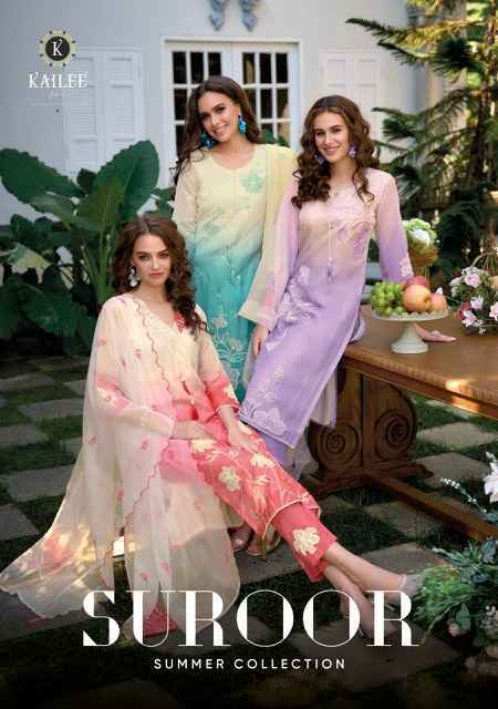 Kailee Fashion Suroor Cotton Readymade Suit (3 pcs Catalogue)