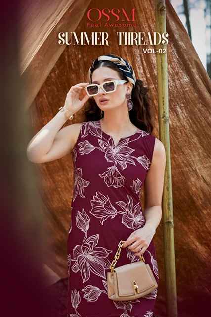 Ossm Summer Threads Vol-2 Cotton Co ord Set (6 pcs Catalogue)