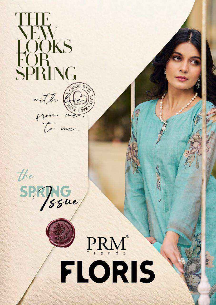 PRM Trendz Floris Lawn Cotton Dress Material 8 pcs Catalogue