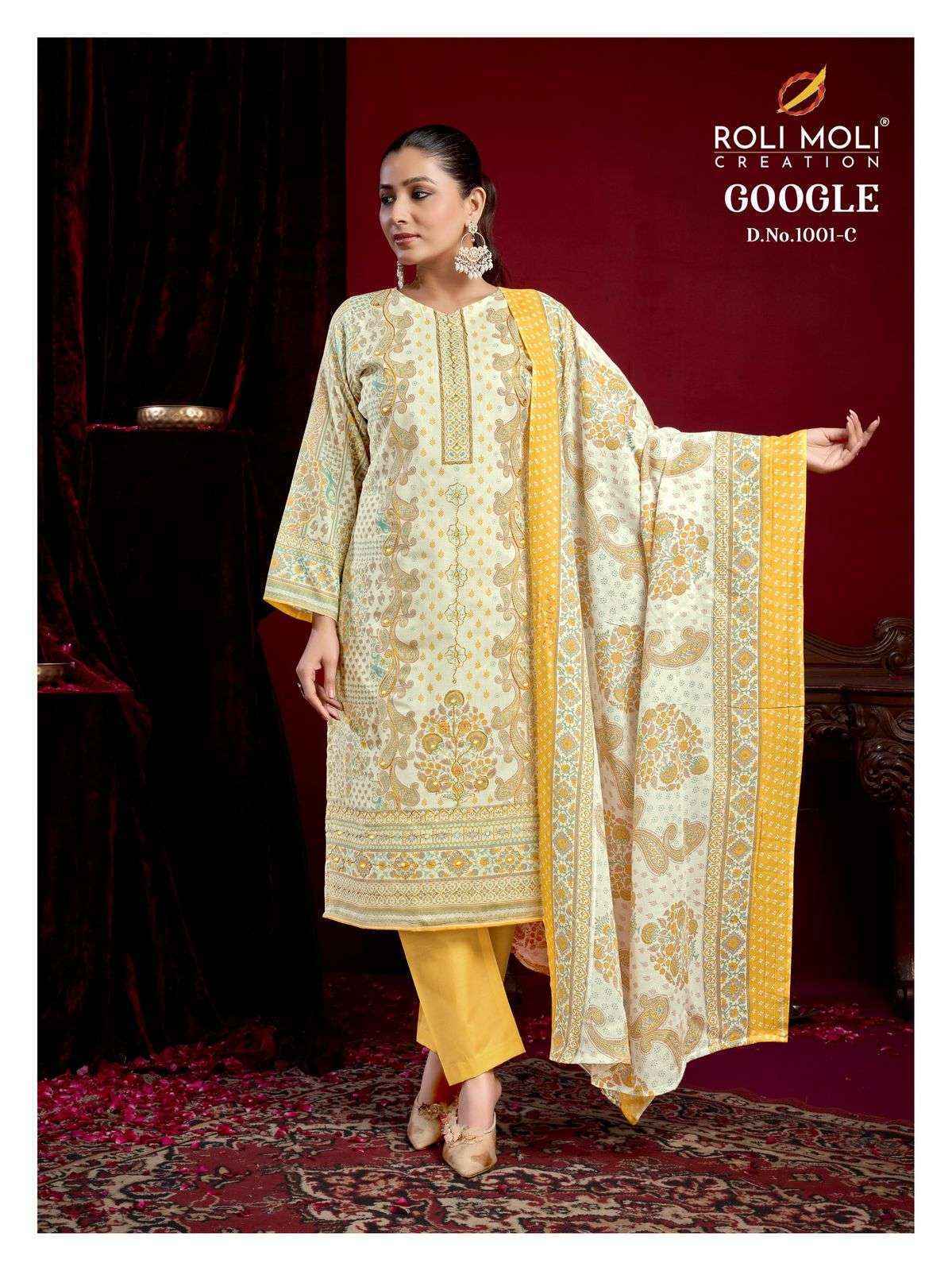 Roli Moli Creation Google Cotton Dress Material (4 pcs Catalogue)