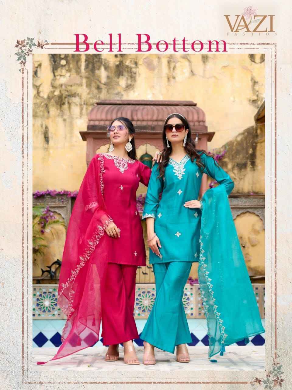 VAZI Bell Bottom Vetican Co Ord Set 4 pcs Catalogue