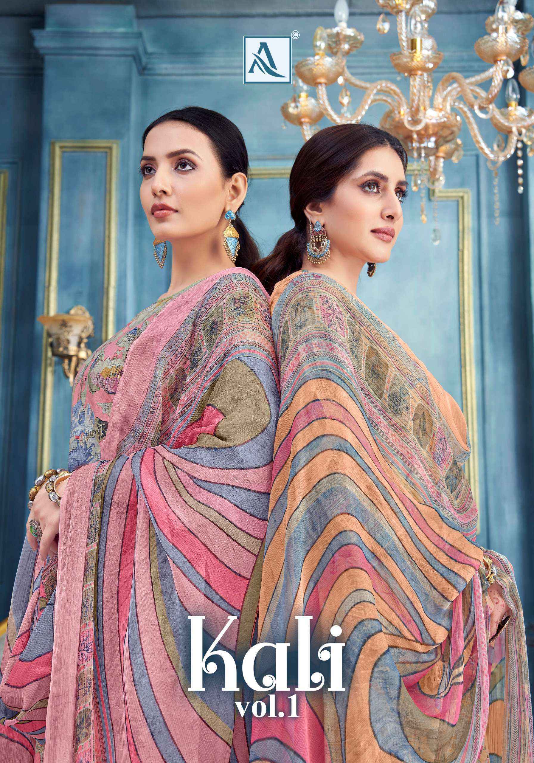 Alok Kali Viscouse Dress Material 4 pcs Catalogue