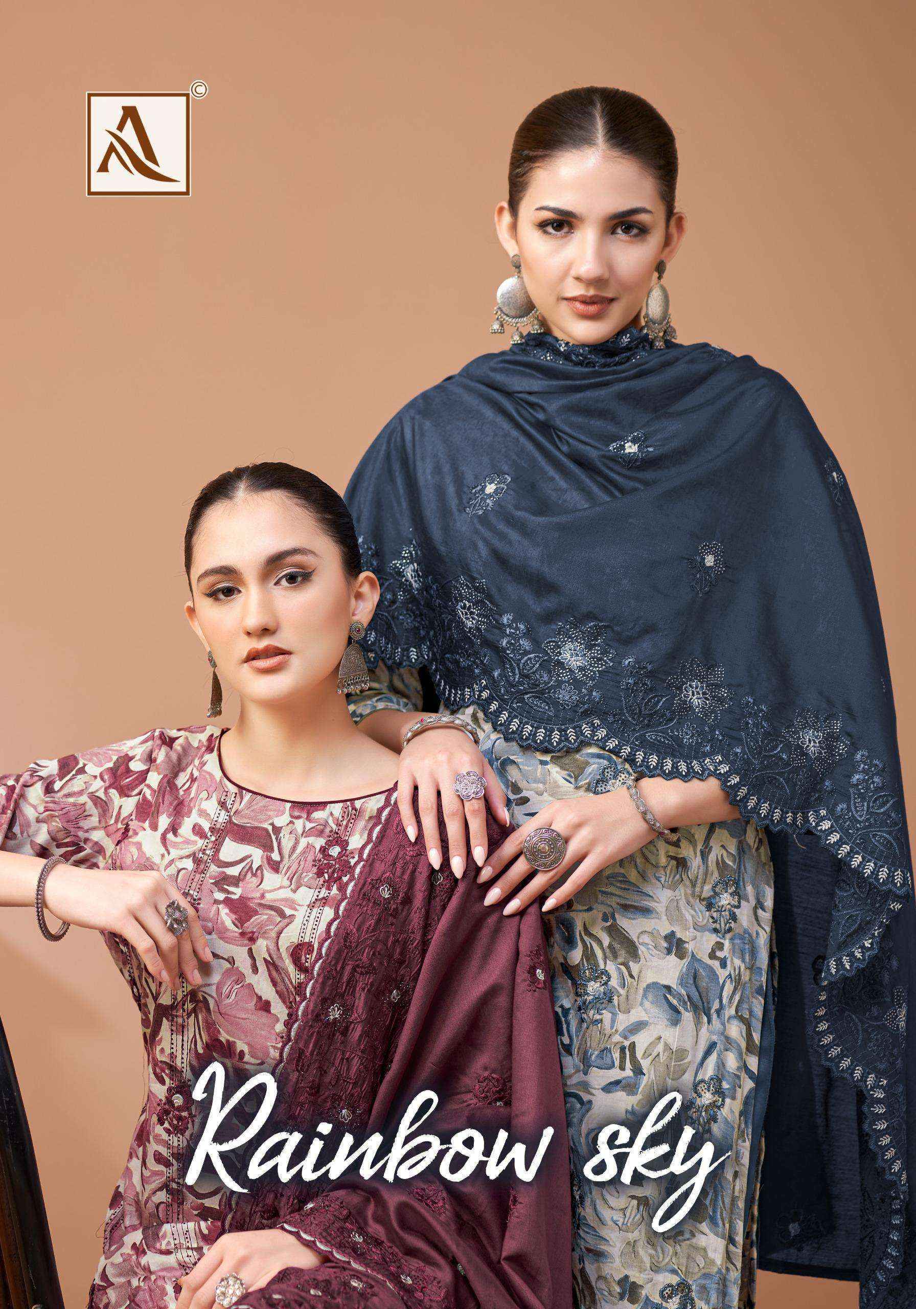 Alok Rainbow Sky Jam Cotton Dress Material (4 pcs Catalogue)